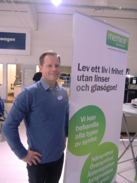 Håkan Wahlgren, Memira, informerade om hur man förbättrar sin syn